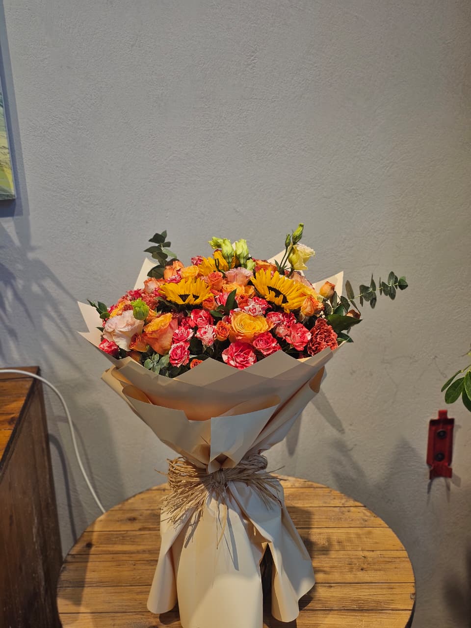 Sunshine Sunflower & Rose Bouquet